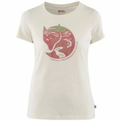 Besorgen ✔️ Fjällräven Arctic Fox Print T-Shirt Chalk White Damen ✔️