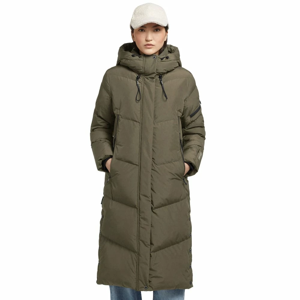 Bestpreis 💯 Khujo Sonje 4 Langmantel Hunter Green Damen 🔥