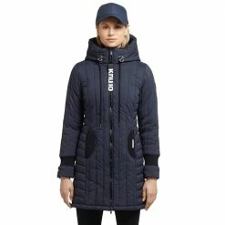 Brandneu 😀 Khujo Jerry Prime 6 Light Steppjacke Deep Blue Damen ✔️
