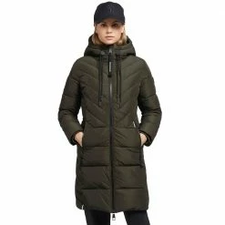 Bestpreis 😀 Khujo Mugg Steppmantel Pine Green Damen ❤️