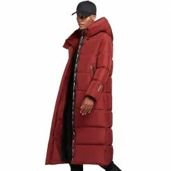 Auslauf 👏 Khujo Soulani Steppmantel Madder Brown Damen 🥰