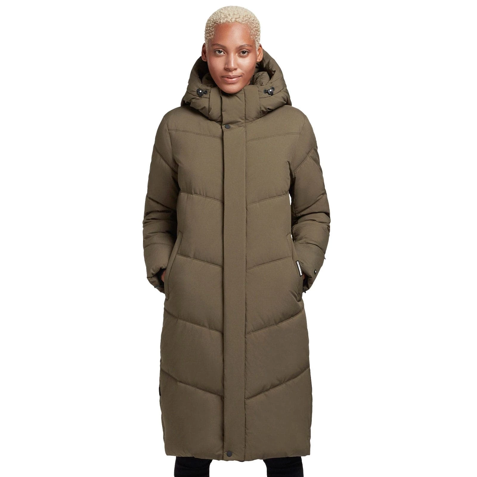 Großhandel 👏 Khujo Torino 2 Mantel Hunter Green Damen 👍