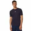 Neu 🎉 Oakley Bark News Short Sleeve T-Shirt Fathom/White Herren 🧨