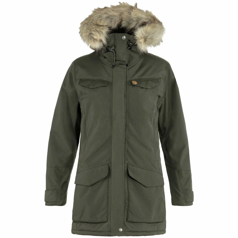 Bestes Angebot 🔔 Fjällräven Nuuk Parka Outdoor-Mantel Deep Forest Damen ✨