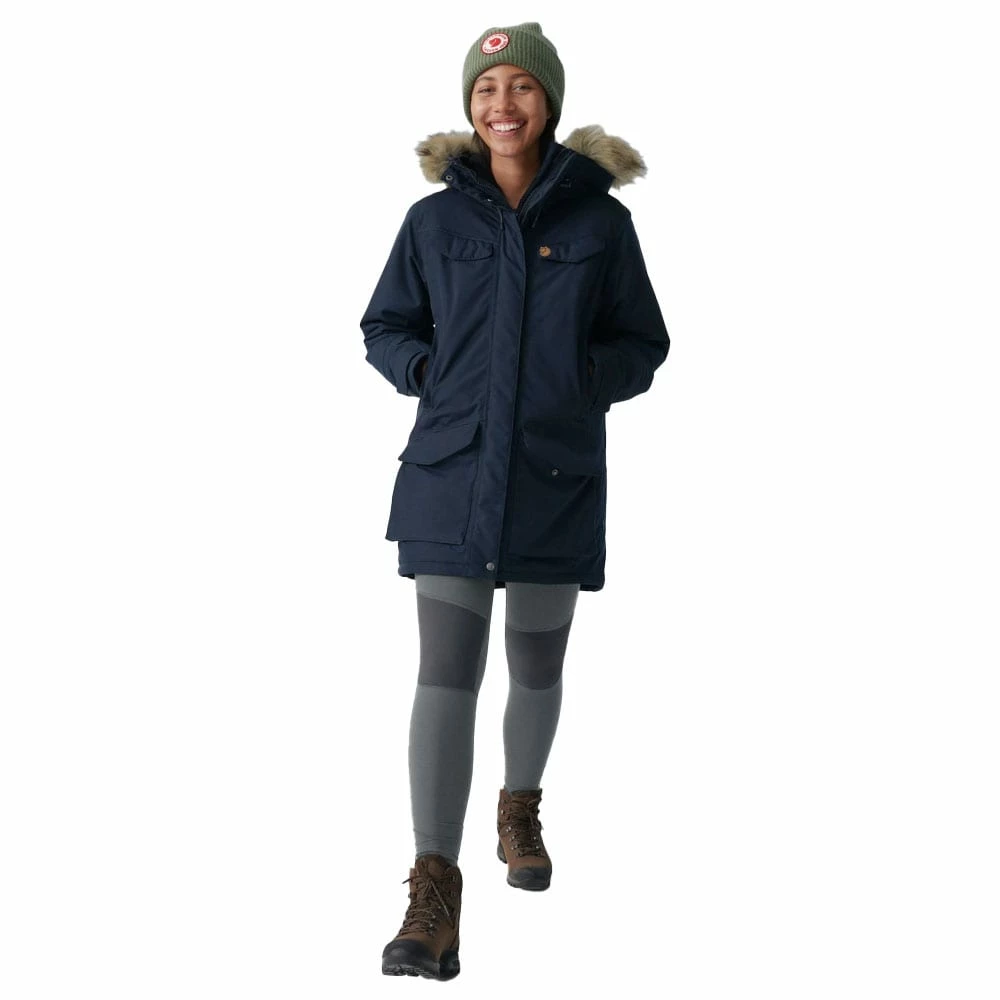 Bestes Angebot 🔔 Fjällräven Nuuk Parka Outdoor-Mantel Deep Forest Damen ✨ – Bild 4