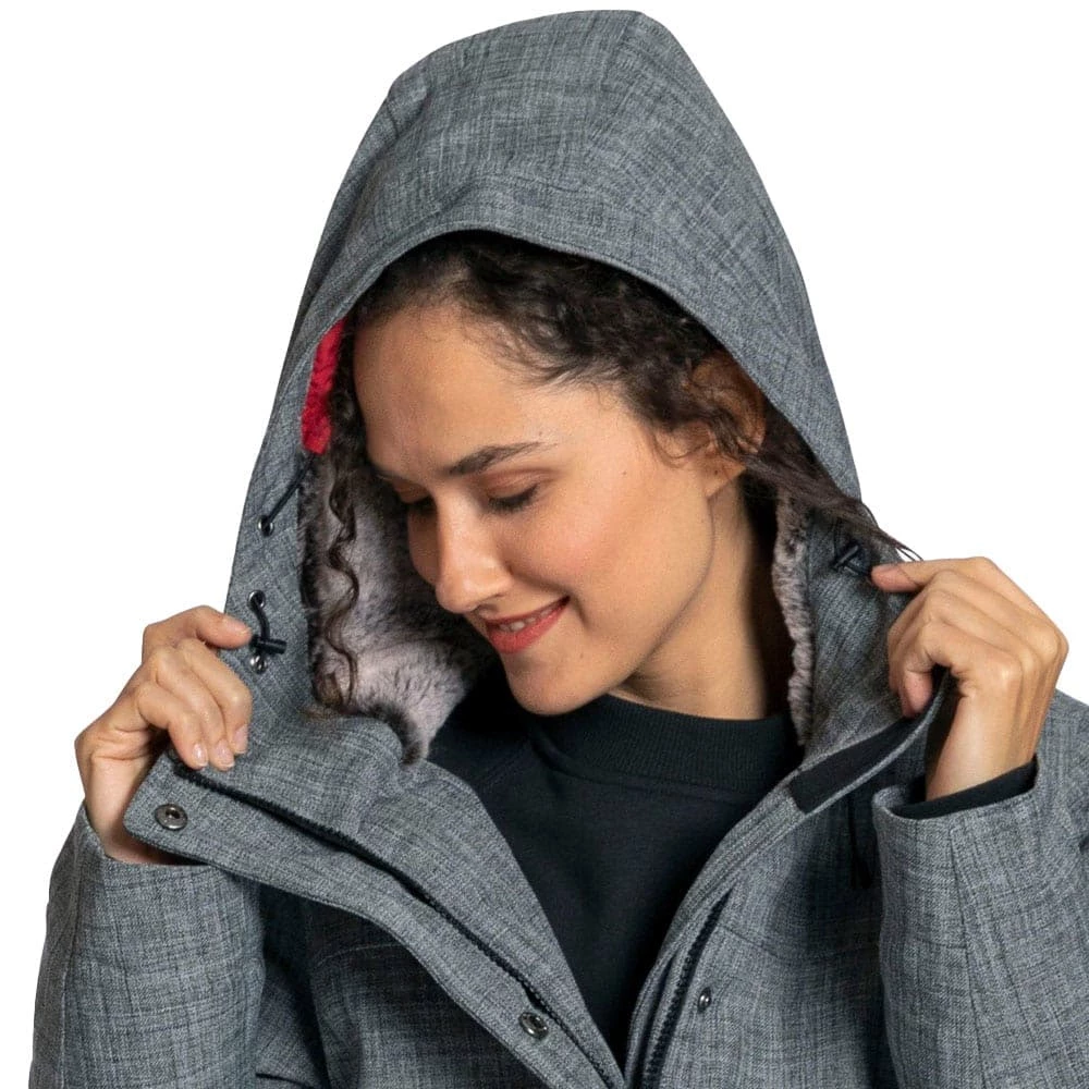 Coupon 😉 Elkline Apres Ski Wettermantel Greymelange Damen ✔️ – Bild 6