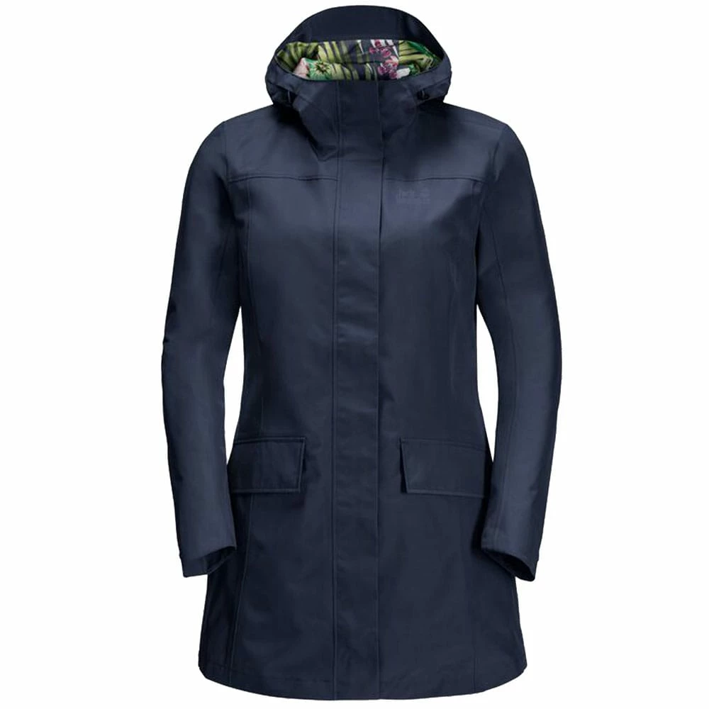 Blitzangebot 🥰 Jack Wolfskin Cape York Paradise 🧥 Coat Regenmantel Midnight Blue Damen 🥰 – Bild 5