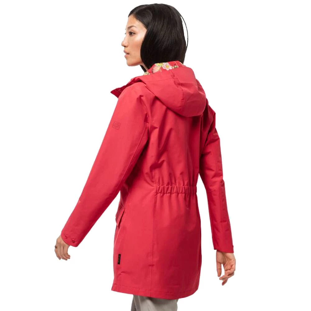 Billig ✔️ Jack Wolfskin Cape York Paradise 🧥 Coat Regenparka Tulip Red Damen ❤️ – Bild 2