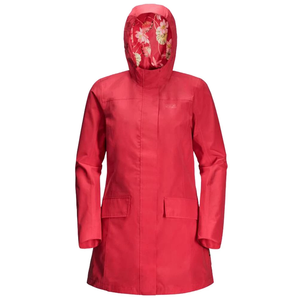 Billig ✔️ Jack Wolfskin Cape York Paradise 🧥 Coat Regenparka Tulip Red Damen ❤️ – Bild 5