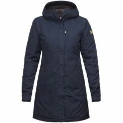 Schlussverkauf 🎁 Fjällräven Kiruna Padded Parka Winterparka Dark Navy Damen 😉