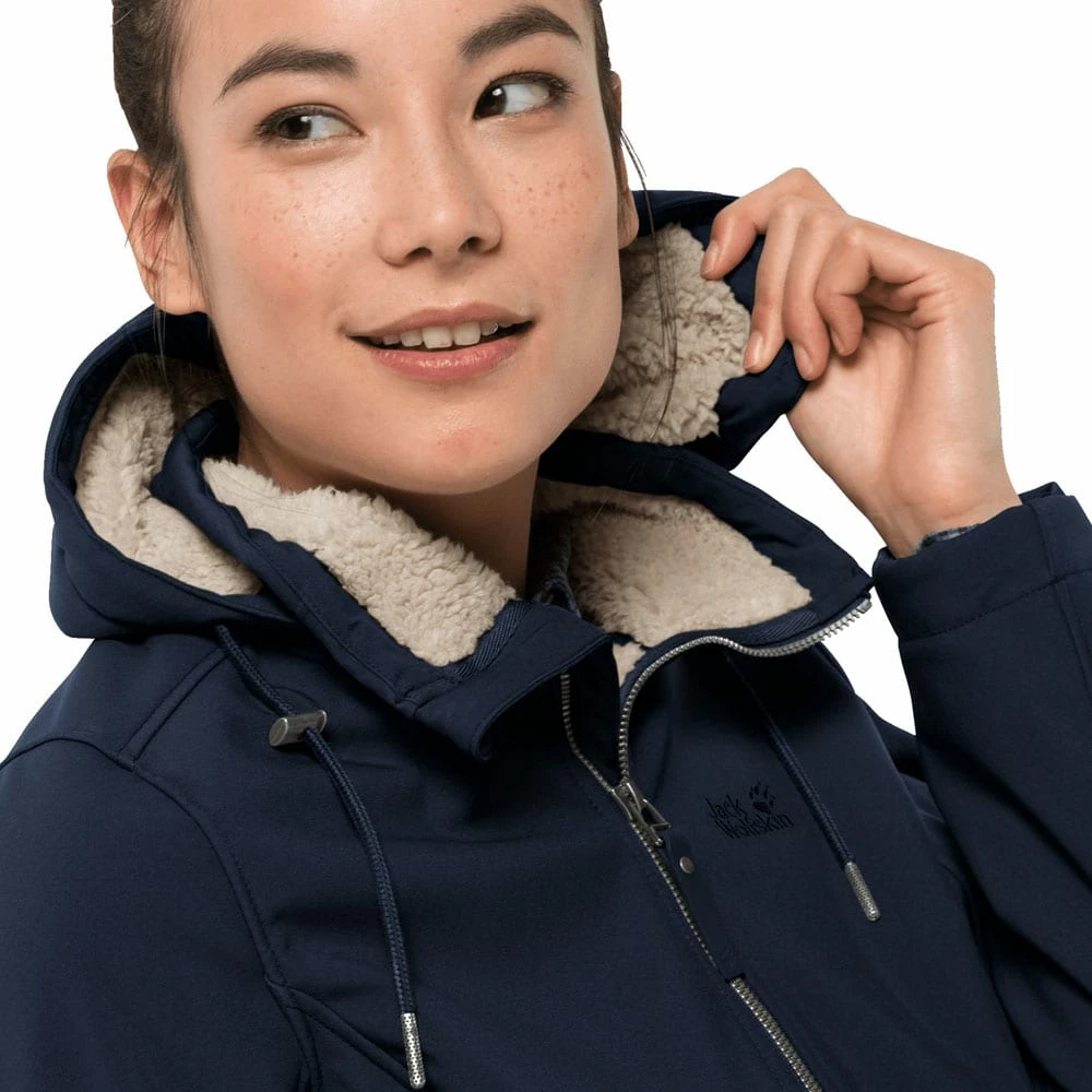 Bester Verkauf 🌟 Jack Wolfskin Windy Valley 🧥 Coat Regenmantel Midnight Blue Damen 👏 – Bild 3