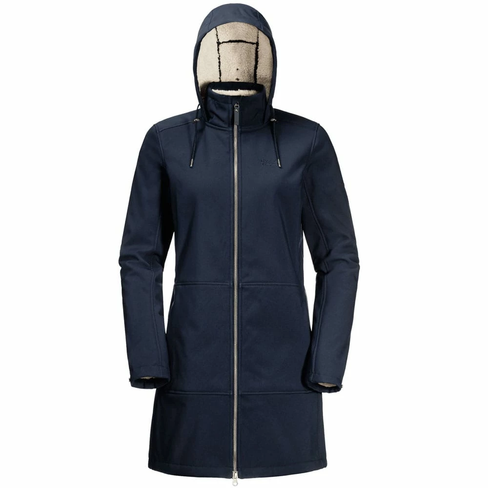 Bester Verkauf 🌟 Jack Wolfskin Windy Valley 🧥 Coat Regenmantel Midnight Blue Damen 👏 – Bild 4