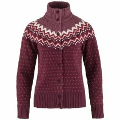 Blitzangebot 🥰 Fjällräven Övik Knit Cardigan Strickcardigan Dark Garnet Damen 😉