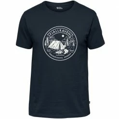 Bester Verkauf ✔️ Fjällräven Lägerplats T-Shirt Navy Herren 😉