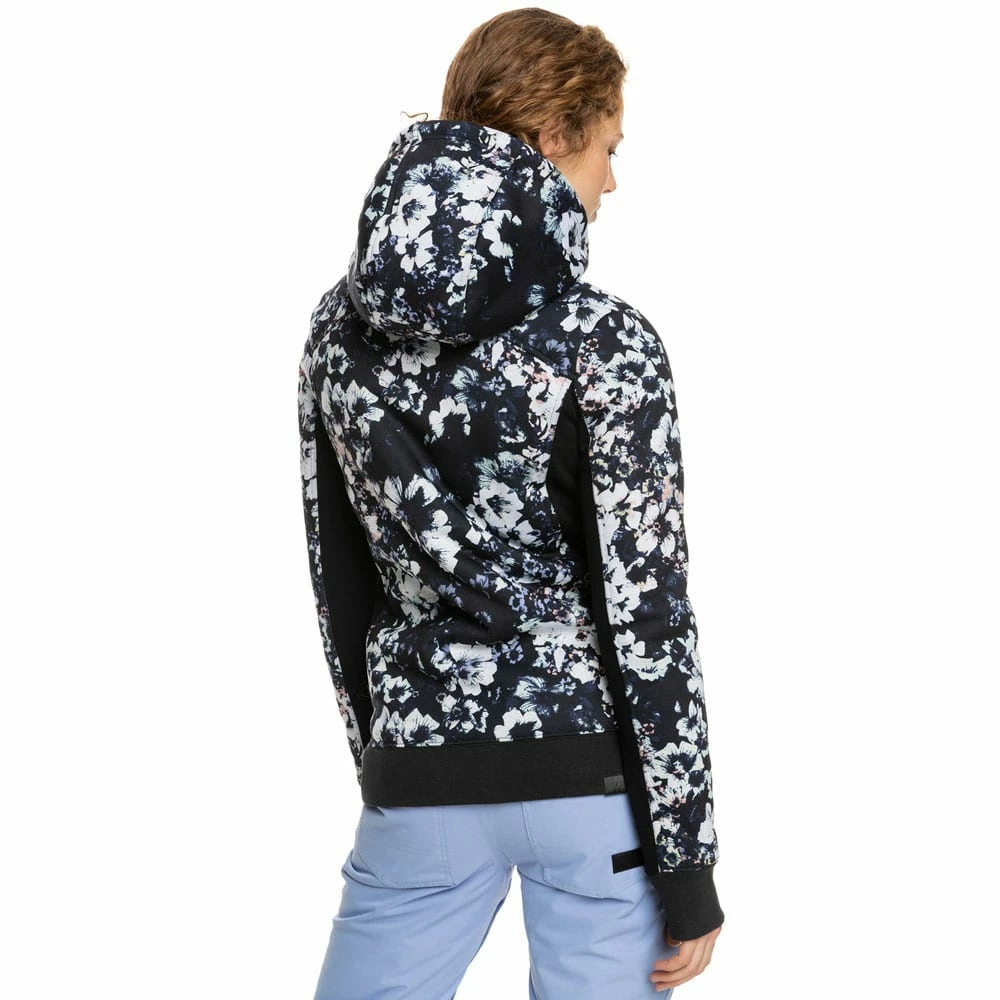 Rabatt ⭐ Roxy Frost Fleecejacke True Black/Black Flowers Damen 👏 – Bild 3