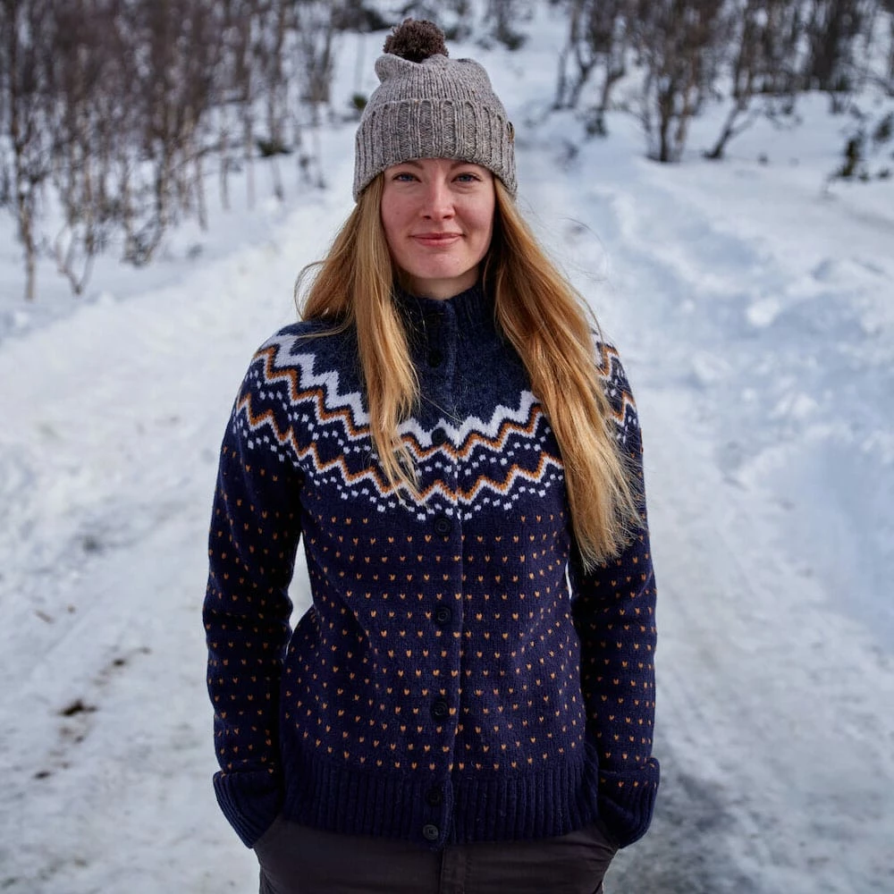 Bester Verkauf ⌛ Fjällräven Övik Knit Cardigan Strickcardigan Desert Brown Damen 🔥 – Bild 7