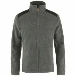 Großhandel 👍 Fjällräven Sten Fleece Jacke Dark Grey Herren 🤩