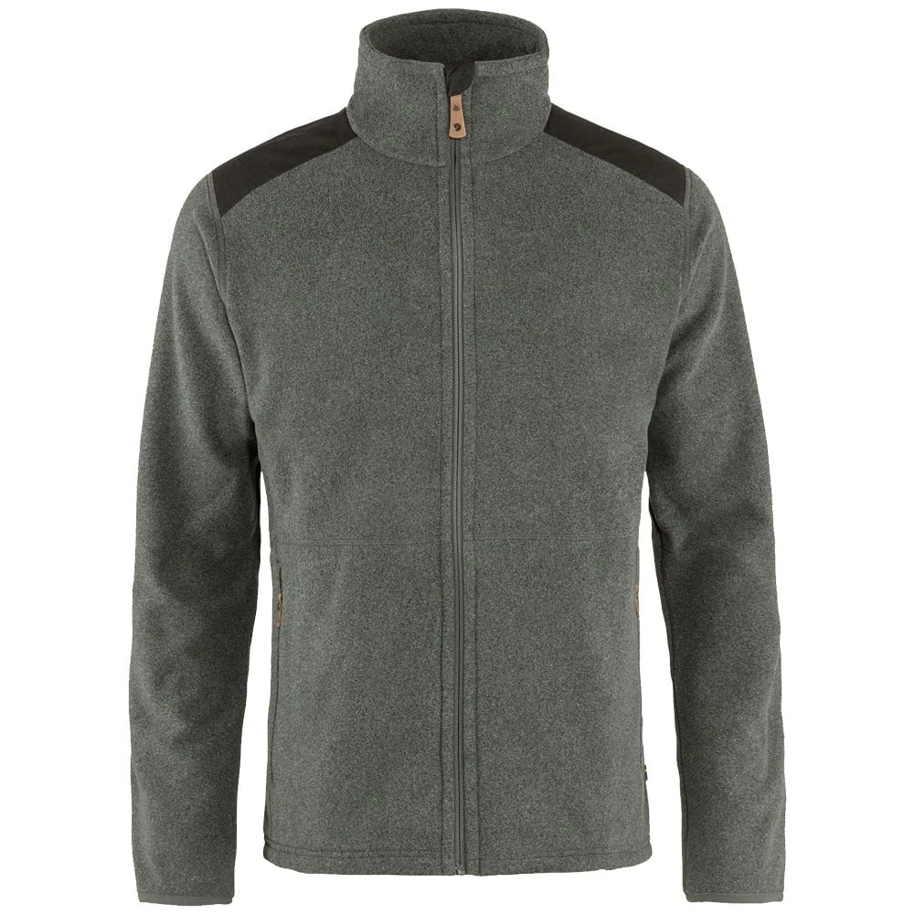 Großhandel 👍 Fjällräven Sten Fleece Jacke Dark Grey Herren 🤩