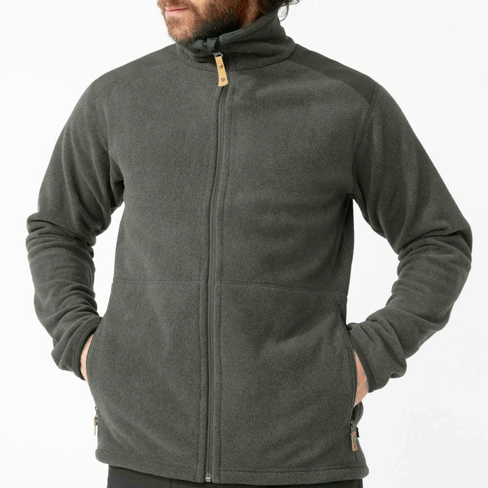 Großhandel 👍 Fjällräven Sten Fleece Jacke Dark Grey Herren 🤩 – Bild 3