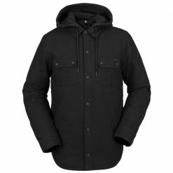 Aktion 🔥 Volcom Field Insulated Flannel Jacke Black On Black Herren 😍