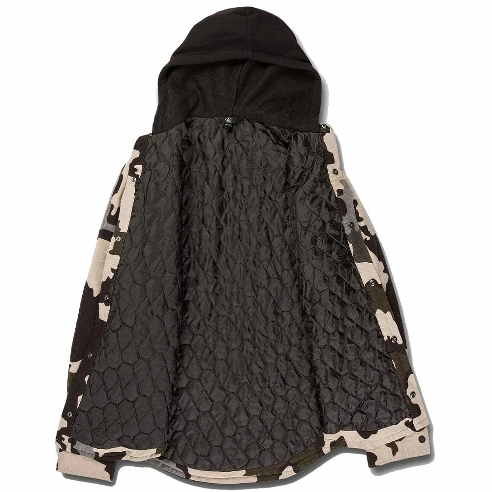 Schlussverkauf 🎁 Volcom Field Insulated Flannel Steppjacke Drill Khaki Herren 🔥 – Bild 2