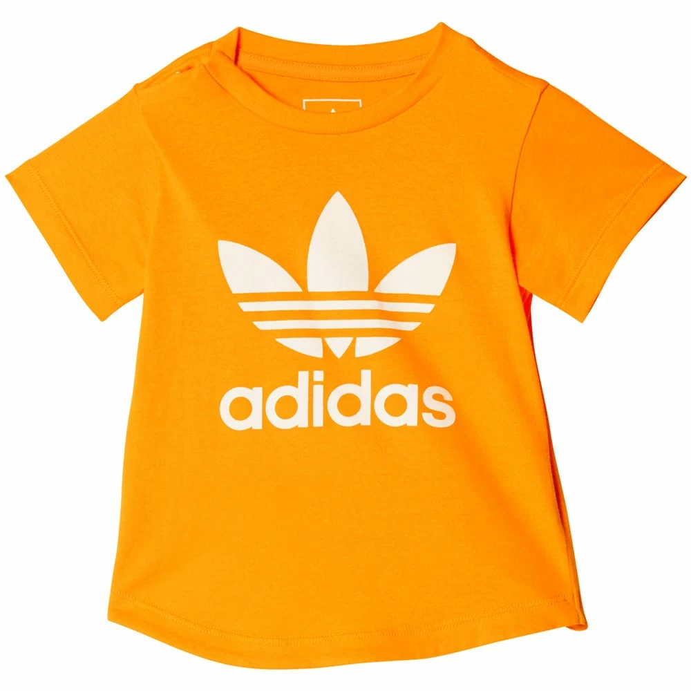 Angebote 🔥 Adidas Originals Trefoil Tee 👕 Shirt Semi Solar Gold Kinder 🤩