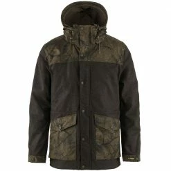 Am billigsten 🎁 Fjällräven Värmland Wool Jagdmantel Dark Olive/Camo Herren 👍