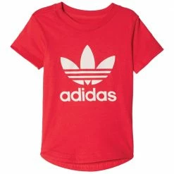 Beste Bewertungen von ✔️ Adidas Originals Trefoil Tee 👚 Shirt Ray Red Kinder 🔔