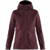 Schlussverkauf ✔️ Fjällräven Kaipak Wetterjacke Dark Garnet/Dark Grey Damen 👏