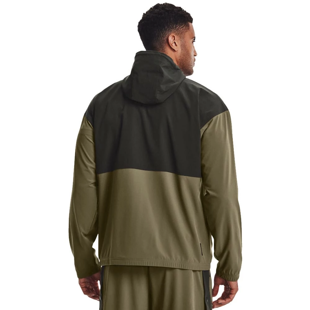 Am billigsten 😉 Under Armour Rush Woven Trainingsjacke Tent/Blaze Orange Herren 😉 – Bild 2