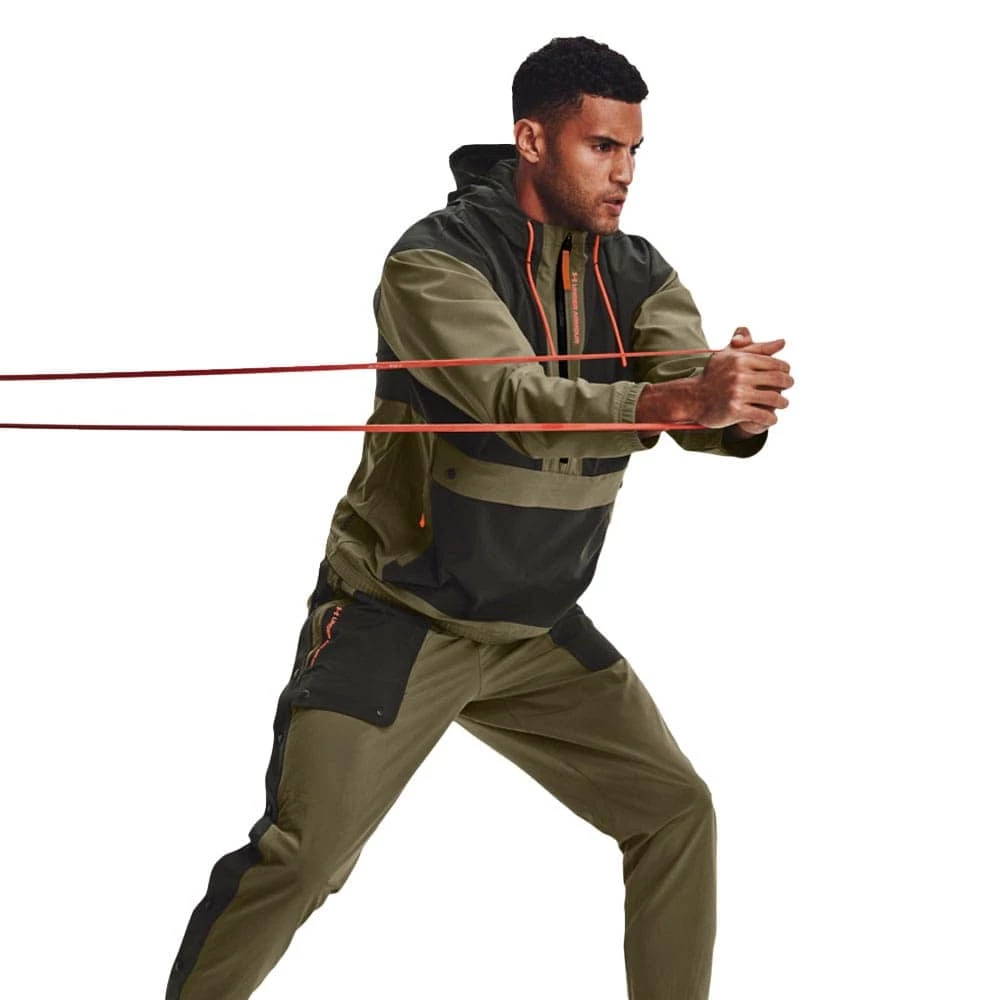 Am billigsten 😉 Under Armour Rush Woven Trainingsjacke Tent/Blaze Orange Herren 😉 – Bild 6