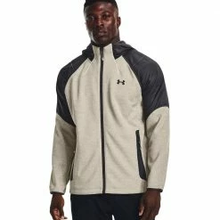 Neu ✔️ Under Armour Storm Swacket Sweatjacke Stone/Jet Gray Herren 😍