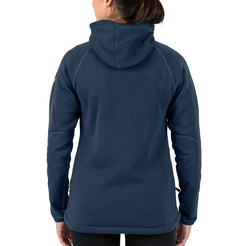 Coupon 💯 Fjällräven Övik Fleece Fleecehoodie Navy Damen 😍 – Bild 3