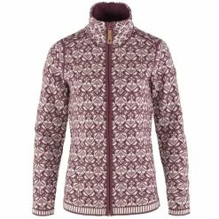 Aktion 👏 Fjällräven Snow Cardigan Strickcardigan Mesa Purple Damen 🎁
