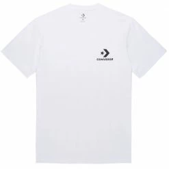 Aktion 🧨 Converse Left Chest Star Chevron Baumwollshirt White Herren ❤️