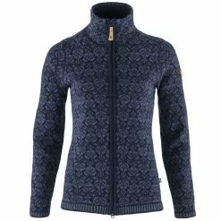 Besorgen 🎉 Fjällräven Snow Cardigan Strickjacke Dark Navy Damen ✔️