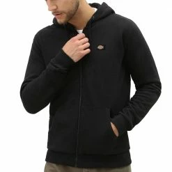 Blitzangebot 🥰 Dickies Oakport Zip Kapuzen-Pullover Black Herren ✔️