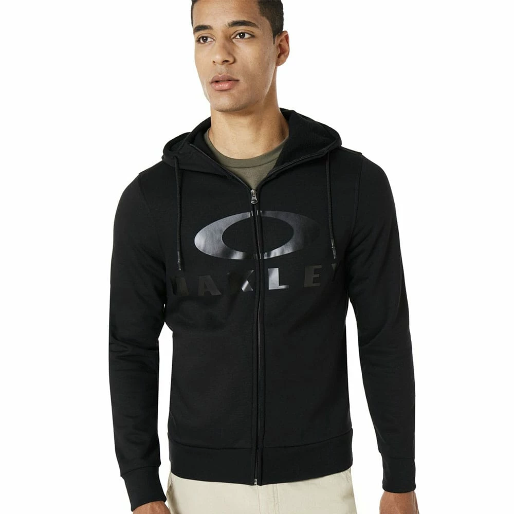 Neu 🧨 Oakley Bark Full-Zip Kapuzenjacke Blackout Herren 👏