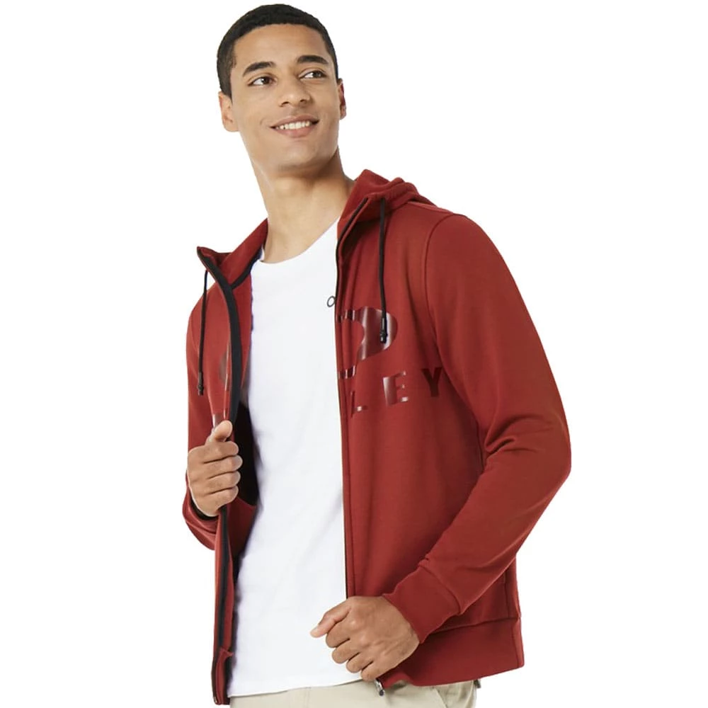 Coupon 🛒 Oakley Bark Full-Zip Kapuzenjacke Iron Red Herren ⭐ – Bild 4