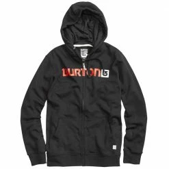 Coupon 🤩 Burton Logo Horizontal Full-Zip Hoody True Black Herren 😉