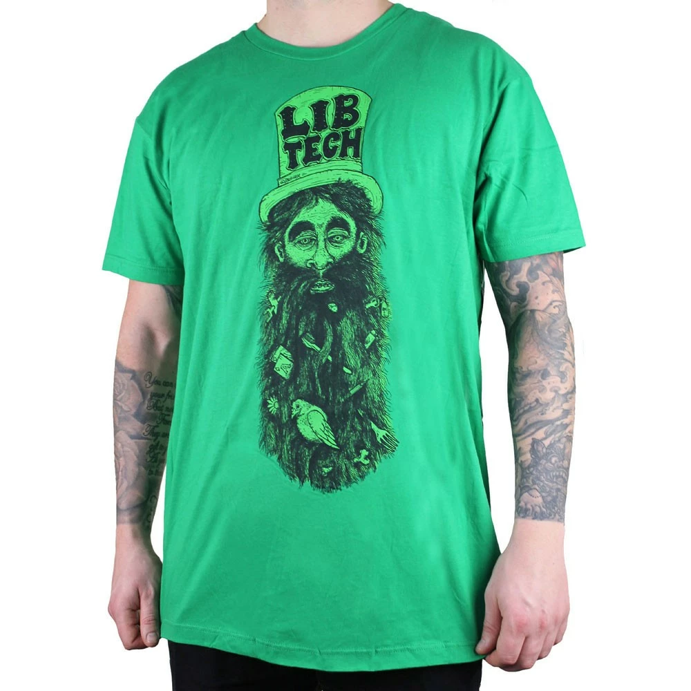 Bestpreis ✨ Lib Tech Beardo T-Shirt Green Herren 🎉