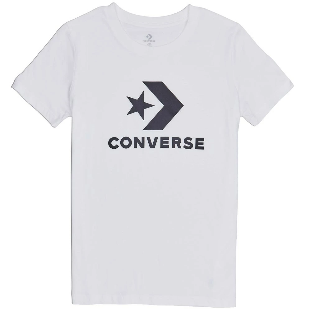 Besorgen 🛒 Converse Star Chevron Core Baumwol-Shirt Optical White Damen 🤩