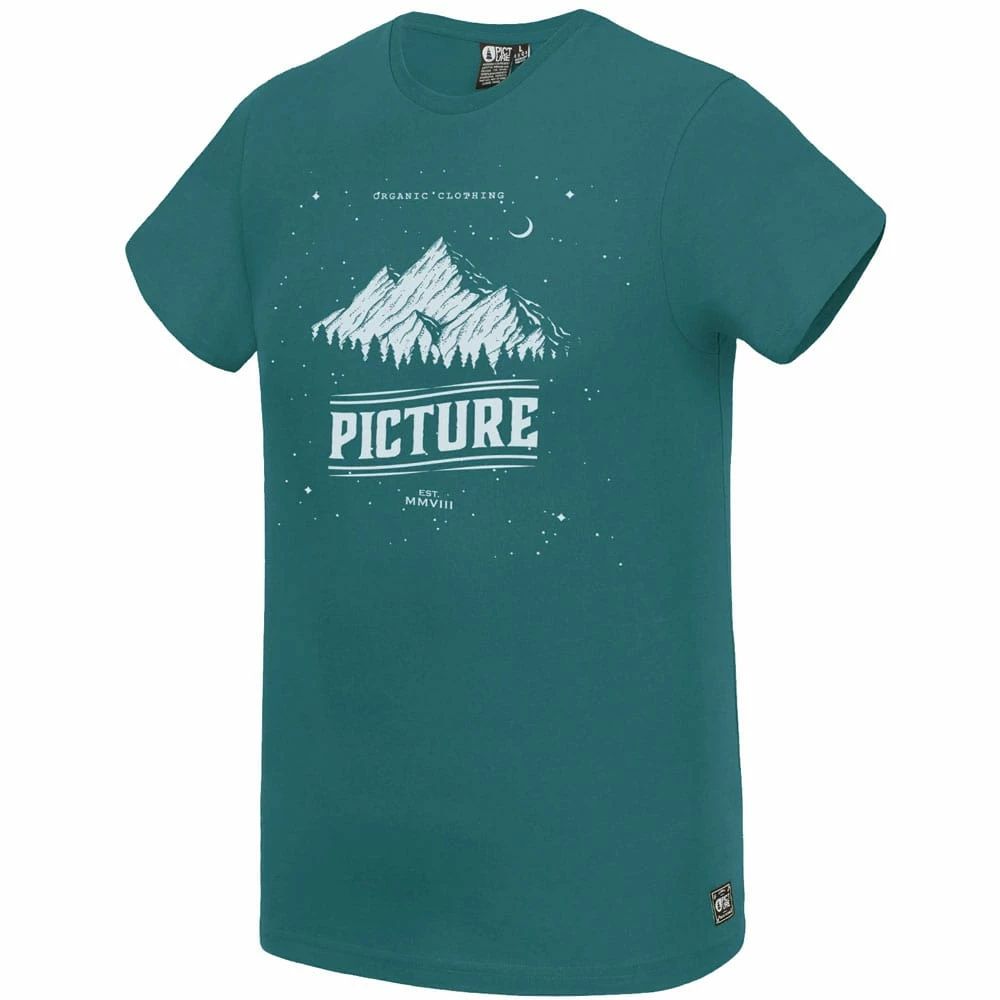 Brandneu 👍 Picture Landscape 👕 Shirt Petrol Blue Herren 😍