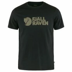 Billig 🧨 Fjällräven Logo T-Shirt Black Herren 🛒