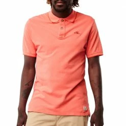Schlussverkauf 🤩 O'Neill Sunny Pique Polo 👕 Shirt Deep Sea Coral Herren ✔️