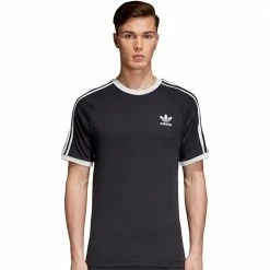 Am billigsten 🌟 Adidas Originals 3-Stripes Tee Sportshirt Black Herren 🥰