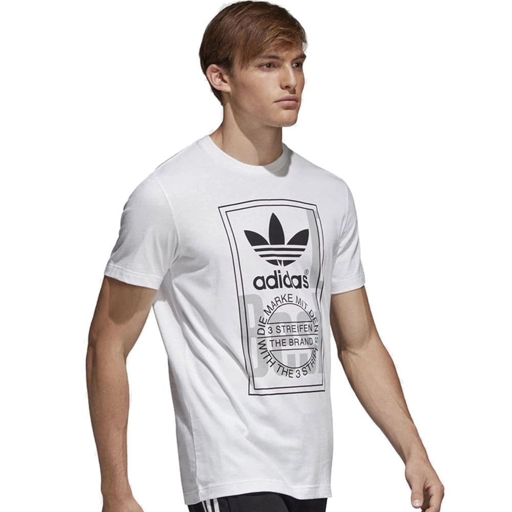 Angebote 🎉 Adidas Originals Tongue Label Tee 👕 Shirt White Herren 🥰