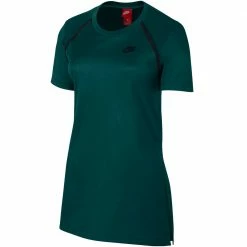 Bestpreis 💯 Nike Sportswear Bonded Tee 👚 Shirt Outdoor Green/Black Damen 🤩