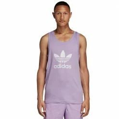 Bester Verkauf 👍 Adidas Originals Trefoil Tank Achselshirt Purple Glow Herren ⭐
