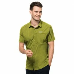 Budget 😍 Jack Wolfskin Pack & Go Funktions-Hemd Golden Cypress Herren 🔥